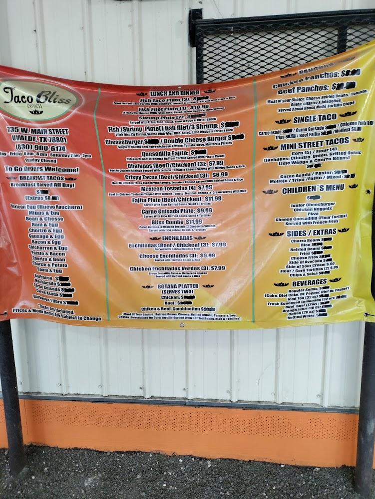 Taco Bliss Express Menu image 1